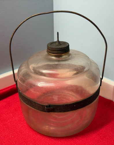 Antique glass kerosene fuel - antique,