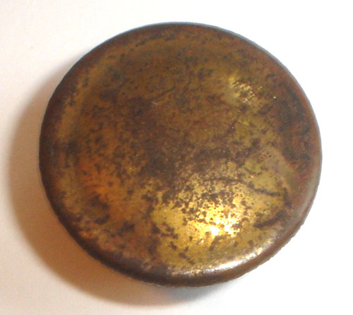 Antique convex brass kerosene - brass,