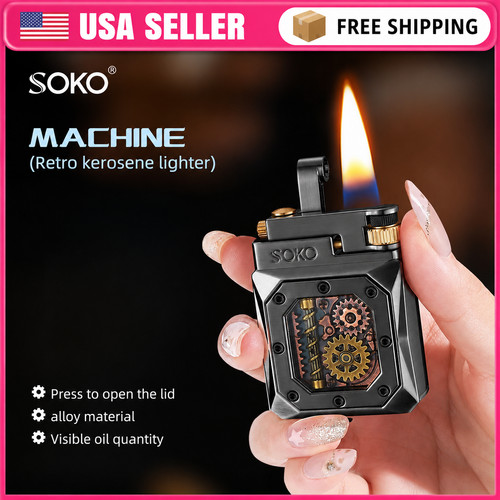 Retro metal kerosene lighter - retro,