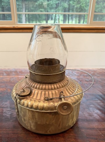 Antique large brass kerosene - antique,